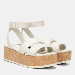 Vince-Leather Jet Platform Sandal
